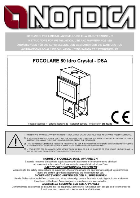 FOCOLARE 80 Idro Crystal - DSA - HJS-Internethandel