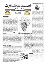 Feuille Paroissiale - Paroisse St-Sauveur d'Errobi