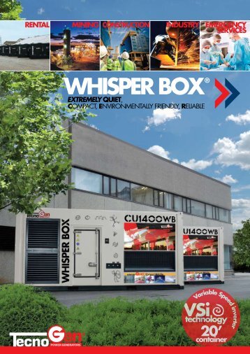 WHISPER BOX ® - Tecnogen Spa