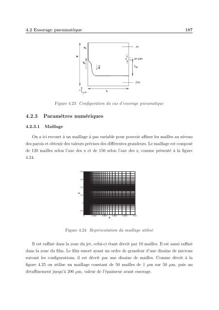 Simulation numérique de l'essorage et du refroidissement d'un film ...