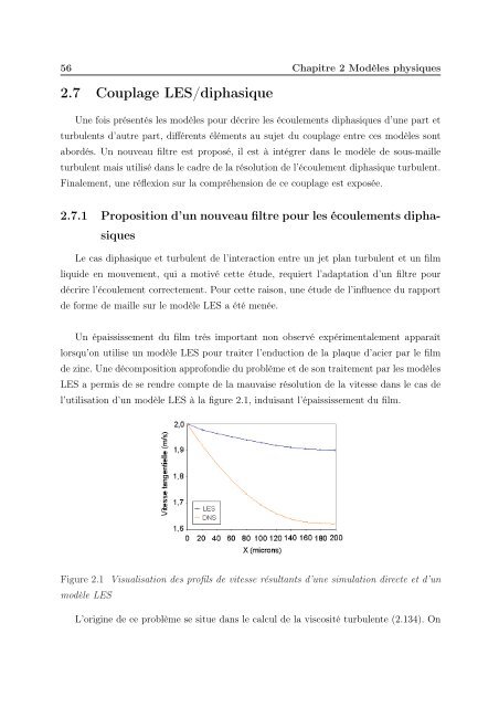 Simulation numérique de l'essorage et du refroidissement d'un film ...