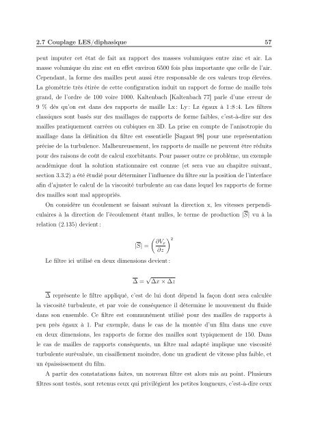 Simulation numérique de l'essorage et du refroidissement d'un film ...