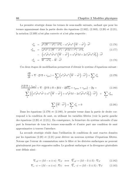 Simulation numérique de l'essorage et du refroidissement d'un film ...