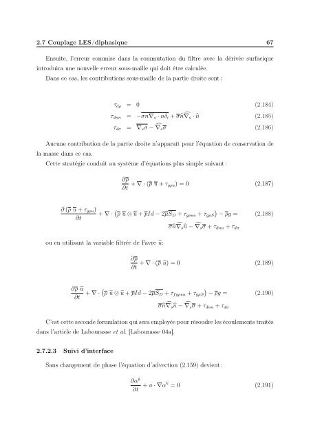 Simulation numérique de l'essorage et du refroidissement d'un film ...