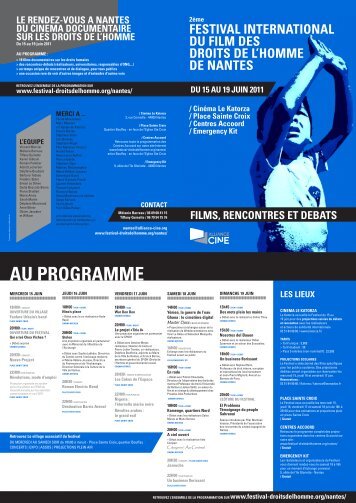 programme fifdh 2011 - Festival du cinéma espagnol de Nantes