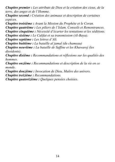 Version pdf du texte français uniquement - Nahj Al Balagha en ...