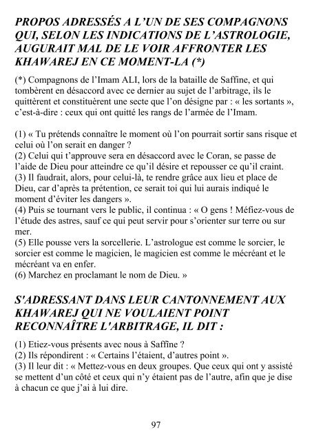 Version pdf du texte français uniquement - Nahj Al Balagha en ...