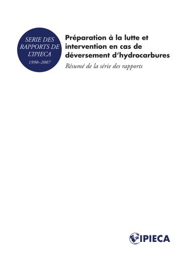 Préparation à la lutte et intervention en cas de déversement d ...