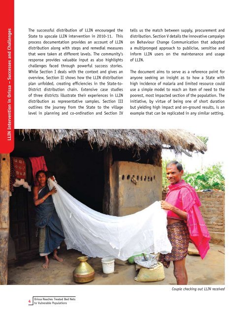 Orissa Reaches Treated Bed Nets to Vulnerable Populations