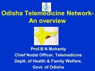 Odisha Telemedicine Network- An overview