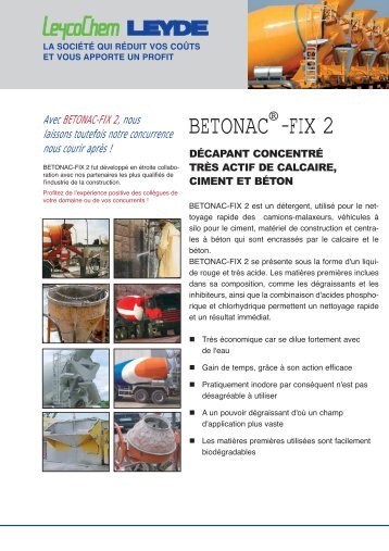 BETONAC -FIX 2 - LEYCO CHEMISCHE LEYDE GmbH