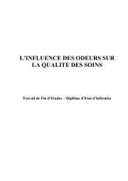 l'influence des odeurs sur la qualite des soins - Espace Infirmier.com