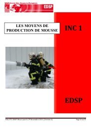 INC 1 Les moyens de - Ecole des sapeurs pompiers du Haut-Rhin