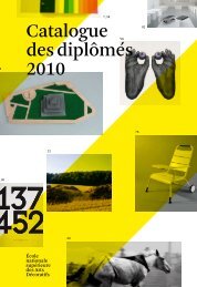 Catalogue des diplômés 2010 - EnsAD