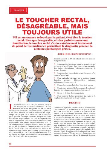 le toucher rectal, désagréable, mais toujours utile - Rebelle-Santé