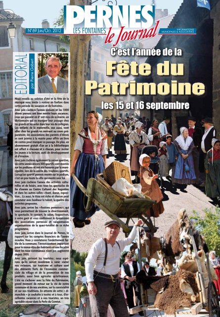 Le journal de Pernes N° 69 - Ville de Pernes les Fontaines