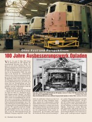 100 Jahre Ausbesserungswerk Opladen - Eisenbahn-Kurier