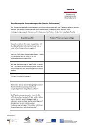 Gesprächsaspekte Kooperationsgespräch (Version für ... - präwin