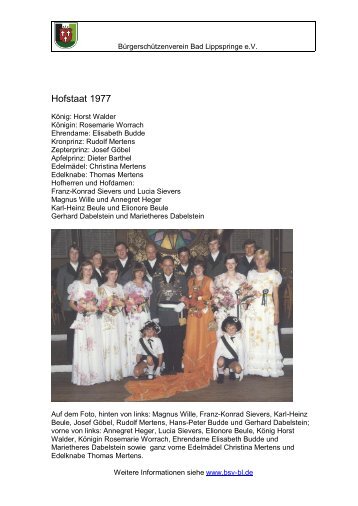 Hofstaat 1977