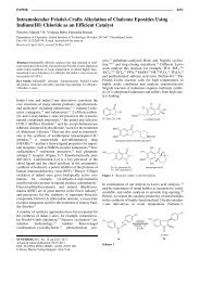 Intramolecular Friedel–Crafts Alkylation of Chalcone Epoxides ...