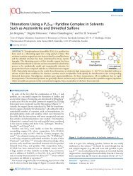 Thionations Using a P4S10-Pyridine Complex in Solvents Such as ...