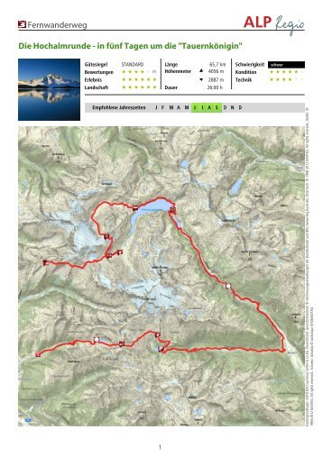 Die Hochalmrunde - in fünf Tagen um die "Tauernkönigin" - 3DAK