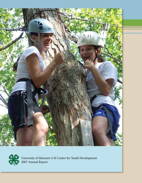 Annual Report 2007 (PDF) - Missouri 4-H - University of Missouri