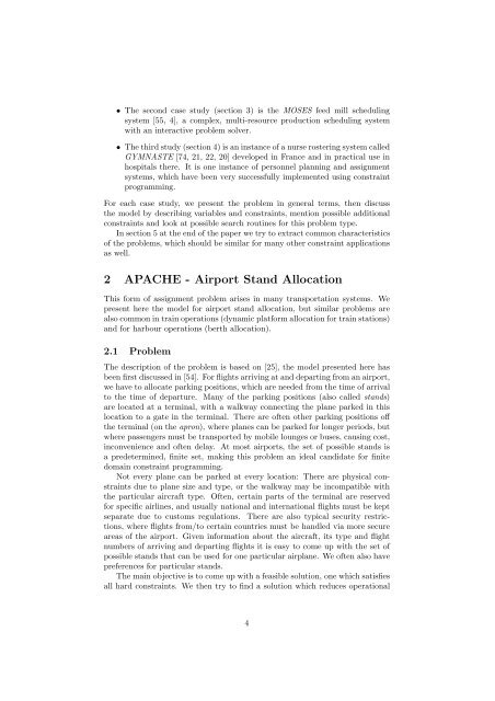 Models for Global Constraint Applications - Cork Constraint ...