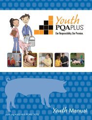 Youth PQA Plus Manual - National Pork Board
