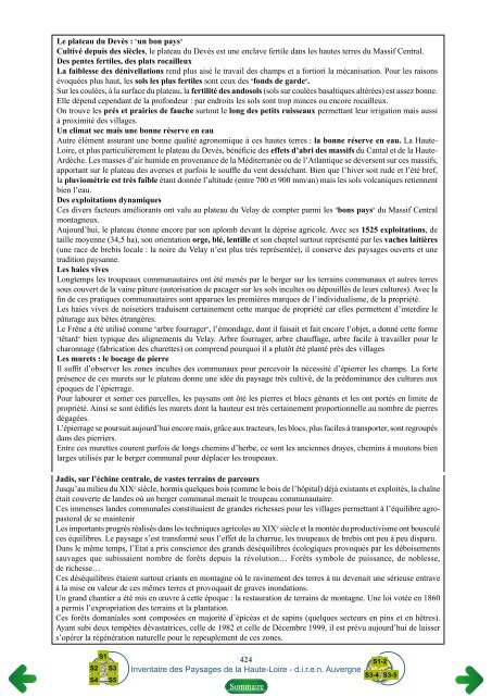 Inventaire des Paysages de la Haute-Loire - Conseil général 43