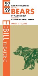 KRISTIN McCARTHY PARKER - 59E59 Theaters