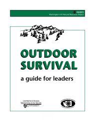 outdoor survival - 4-H Youth Development Program - Washington ...