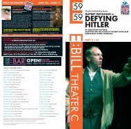 59E59 Defying Hitler 4PP EBILL - 59E59 Theaters