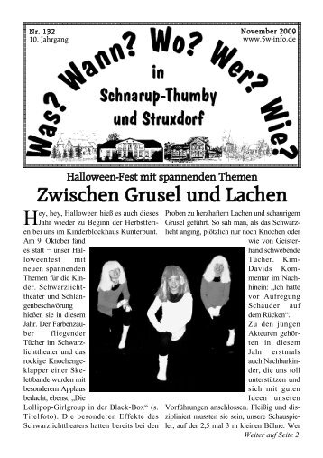 November 2009 - Wann? Wo? Wer? Wie? in Schnarup-Thumby