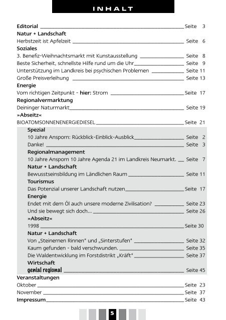 Mit Sonderteil „10 Jahre AnSporn“ 4/2008 - Landkreis Neumarkt