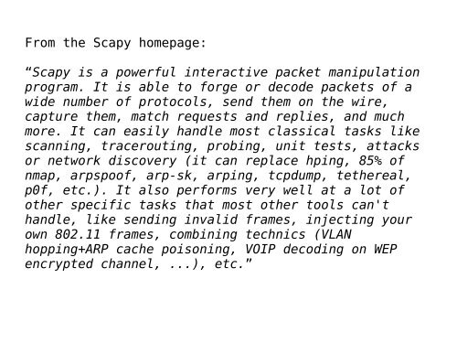 Introduction to protocol fuzzing using Scapy