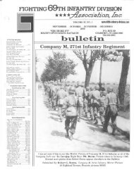 The Fighting 69th Infantry Division Association, Inc. Vol. 57 No. 1 ...