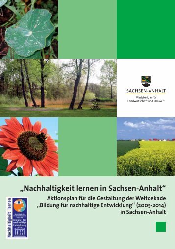Nachhaltigkeit lernen in Sachsen-Anhalt - Bildung für nachhaltige ...