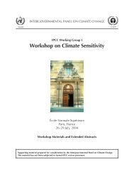 Workshop on Climate Sensitivity - Index of