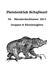 Pistolenklub Schafmatt