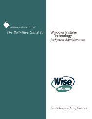 The Definitive Guide to Windows Installer Technology for System ...