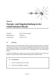 Energie- und Impulserhaltung in der relativistischen Physik