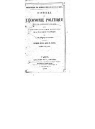 Blanqui, Adolphe (1798-1854). Histoire de l'économie politique en ...