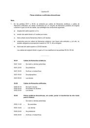 Capítulo 55 Fibras sintéticas o artificiales discontinuas Nota ... - Aladi