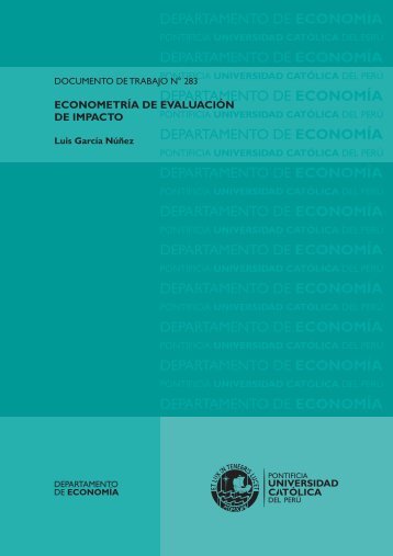 Econometría de Evaluación de Impacto - Pontificia universidad ...