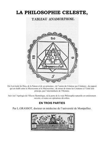 la philosophie celeste - Bibliothèque Numérique Alchimique du ...