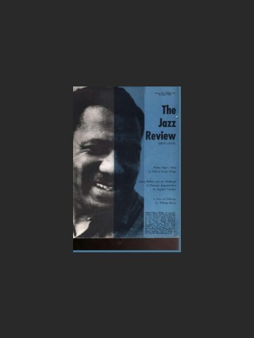The Jazz Review - Jazz Studies Online