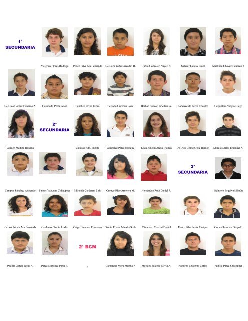 ANUARIO ESCOLAR SECUNDARIA Y BACHILLERATO 2012-2013