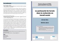 Le partenariat de terrain dans la recherche en travail social - EESP