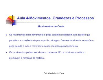 Aula 4-Movimentos ,Grandezas e Processos